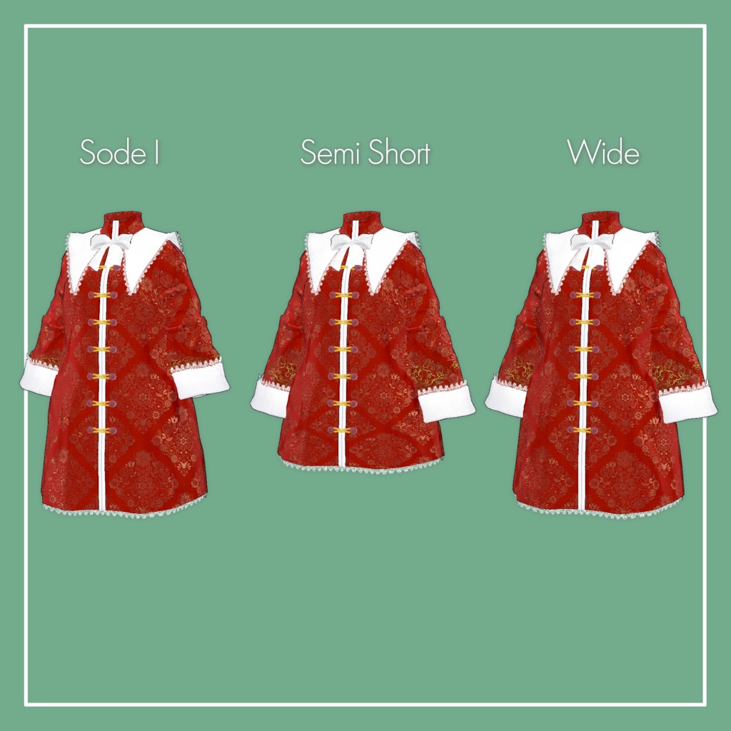 【VRChat】Marycia専用 China Onepiece(MA対応)