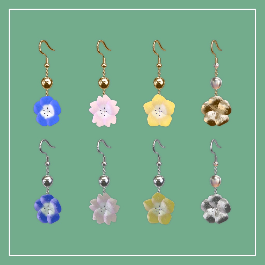 【期間限定無料】Flower motif Pierce