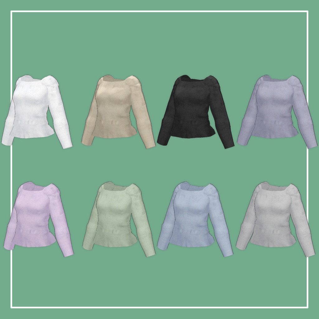 【VRChat】Lowtus専用 Jacket Set(MA対応)