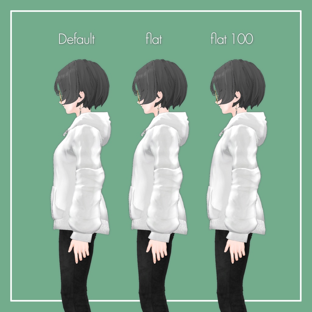 【VRChat】Lowtus専用 Hoodie(MA対応)