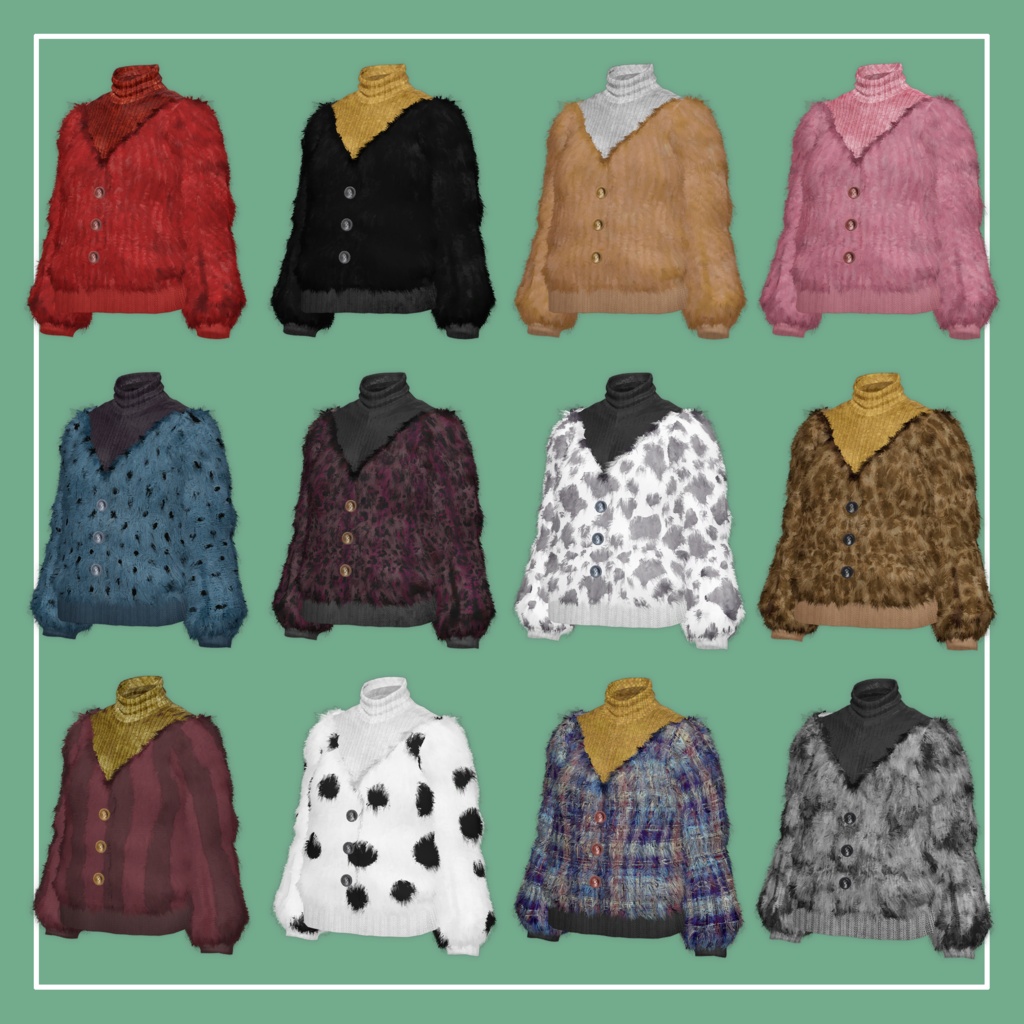 【VRChat】Lowtus専用 Knit Tops(MA対応)