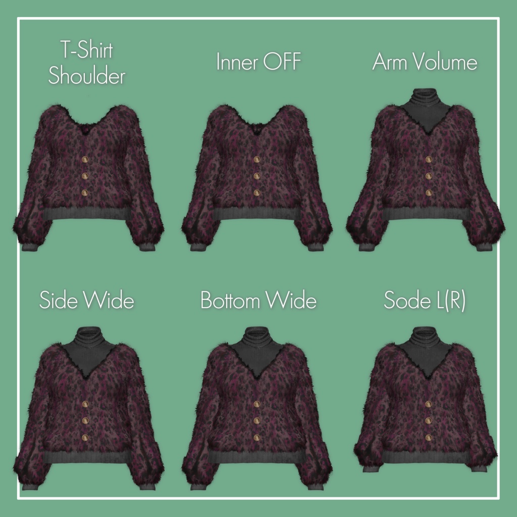 【VRChat】Lowtus専用 Knit Tops(MA対応)