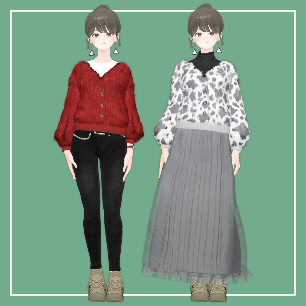 【VRChat】Lowtus専用 Knit Tops(MA対応)