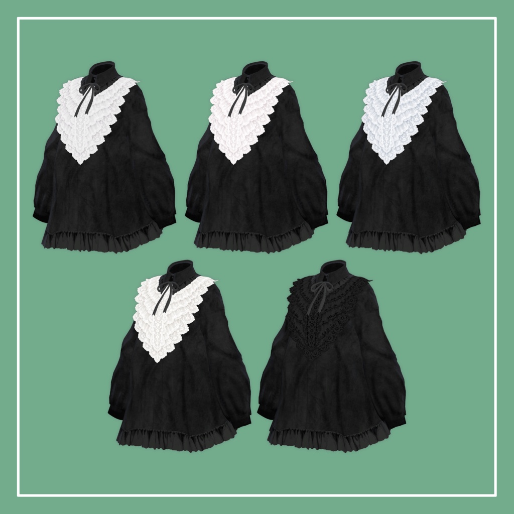 【VRChat】Marycia専用 LaceFrills Onepiece(MA対応)