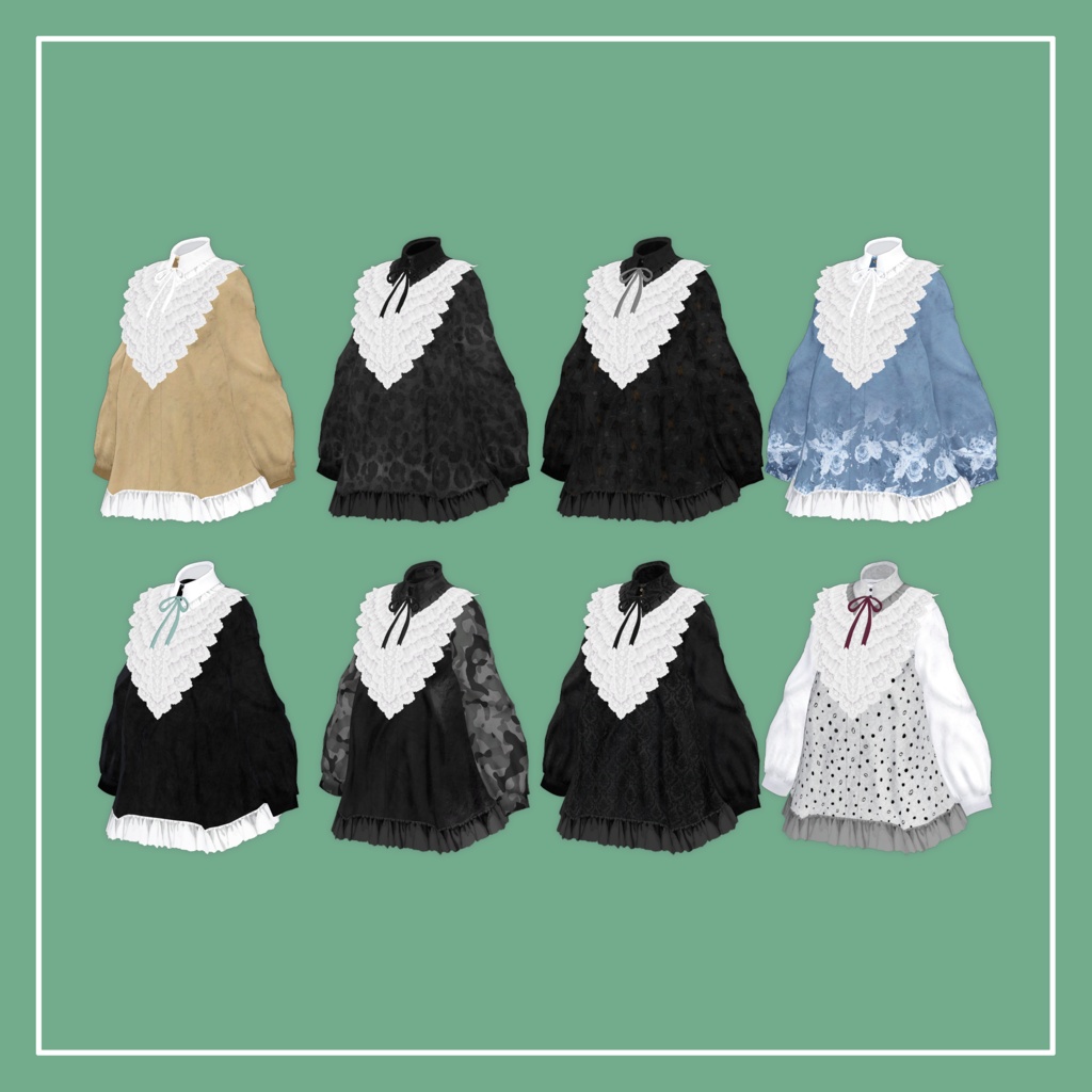 【VRChat】Marycia専用 LaceFrills Onepiece(MA対応)