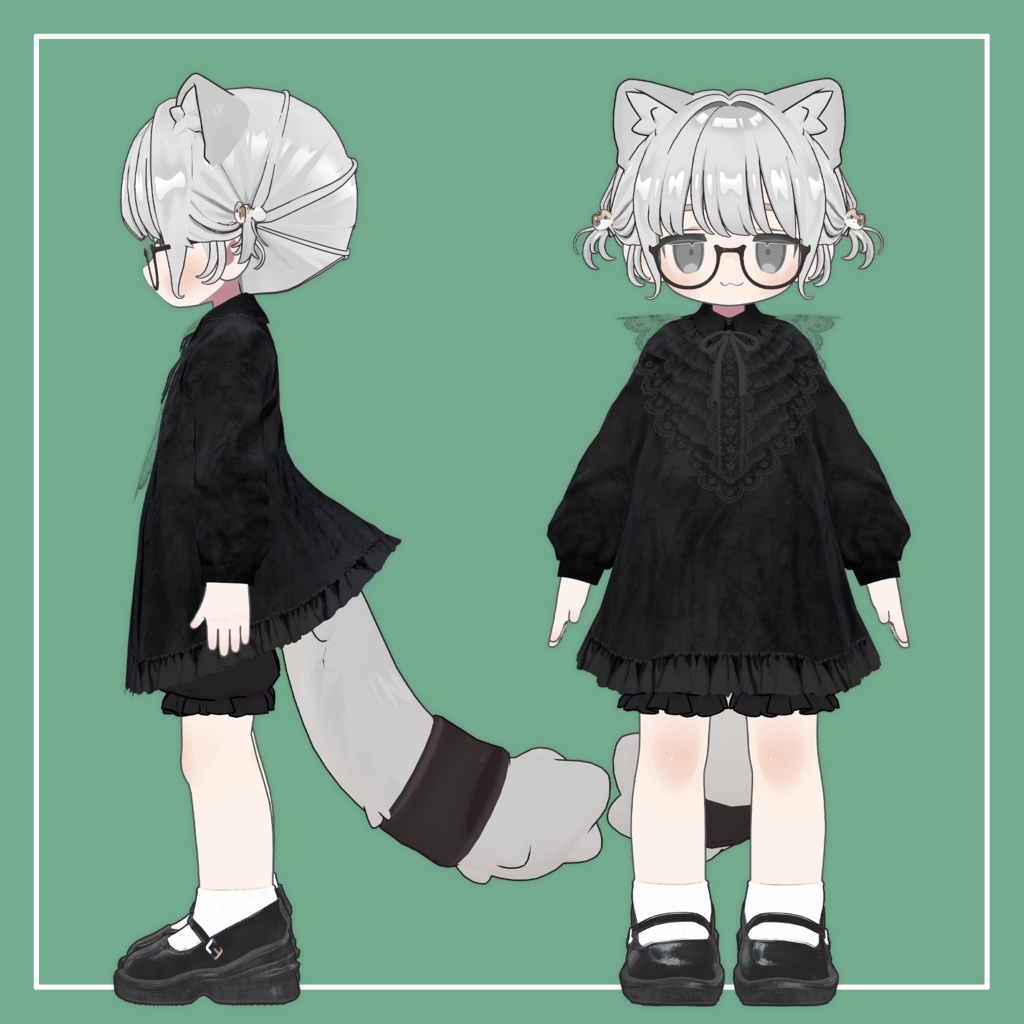 【VRChat】3アバター対応 LaceFrills Onepiece(MA対応)