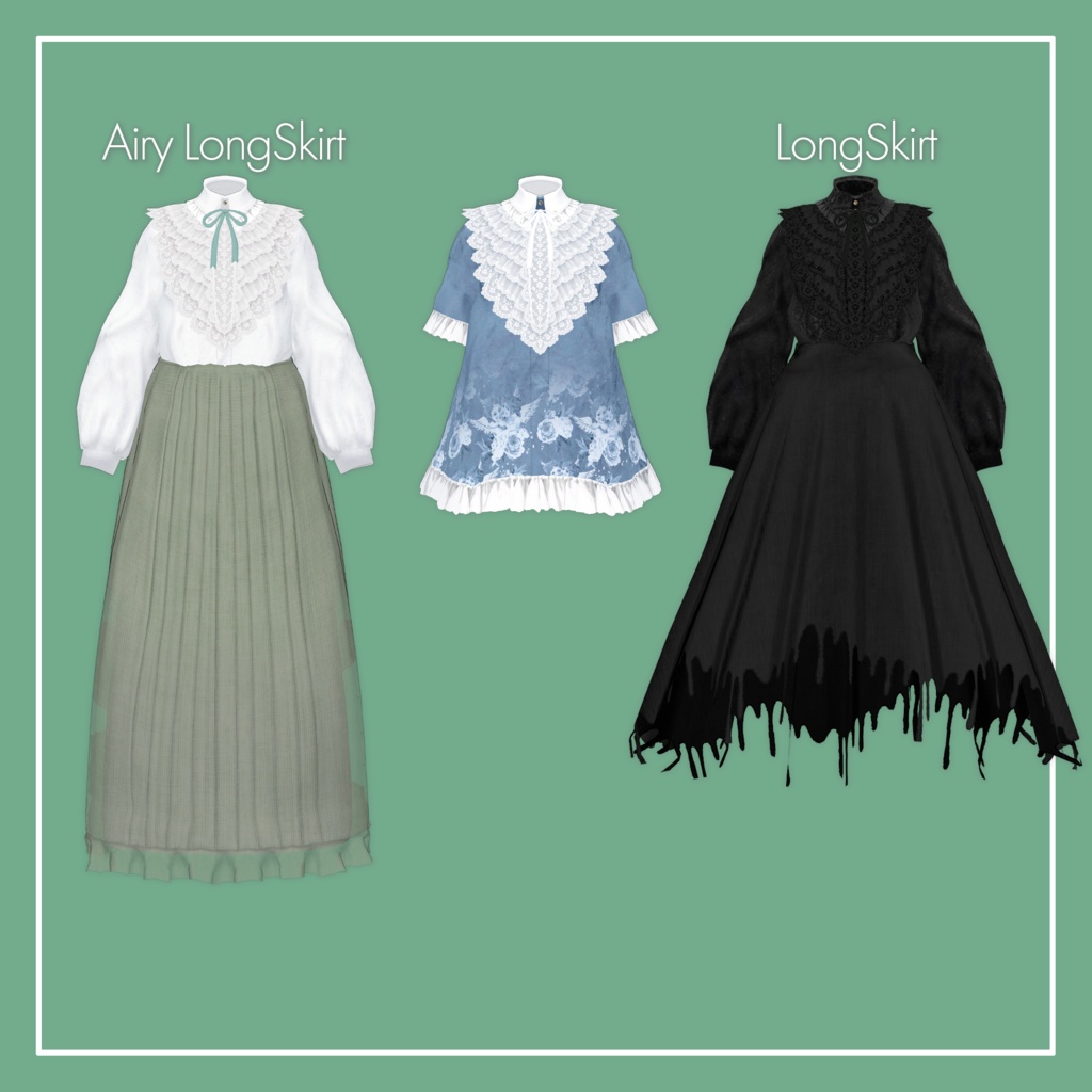 【VRChat】Marycia専用 LaceFrills Onepiece(MA対応)