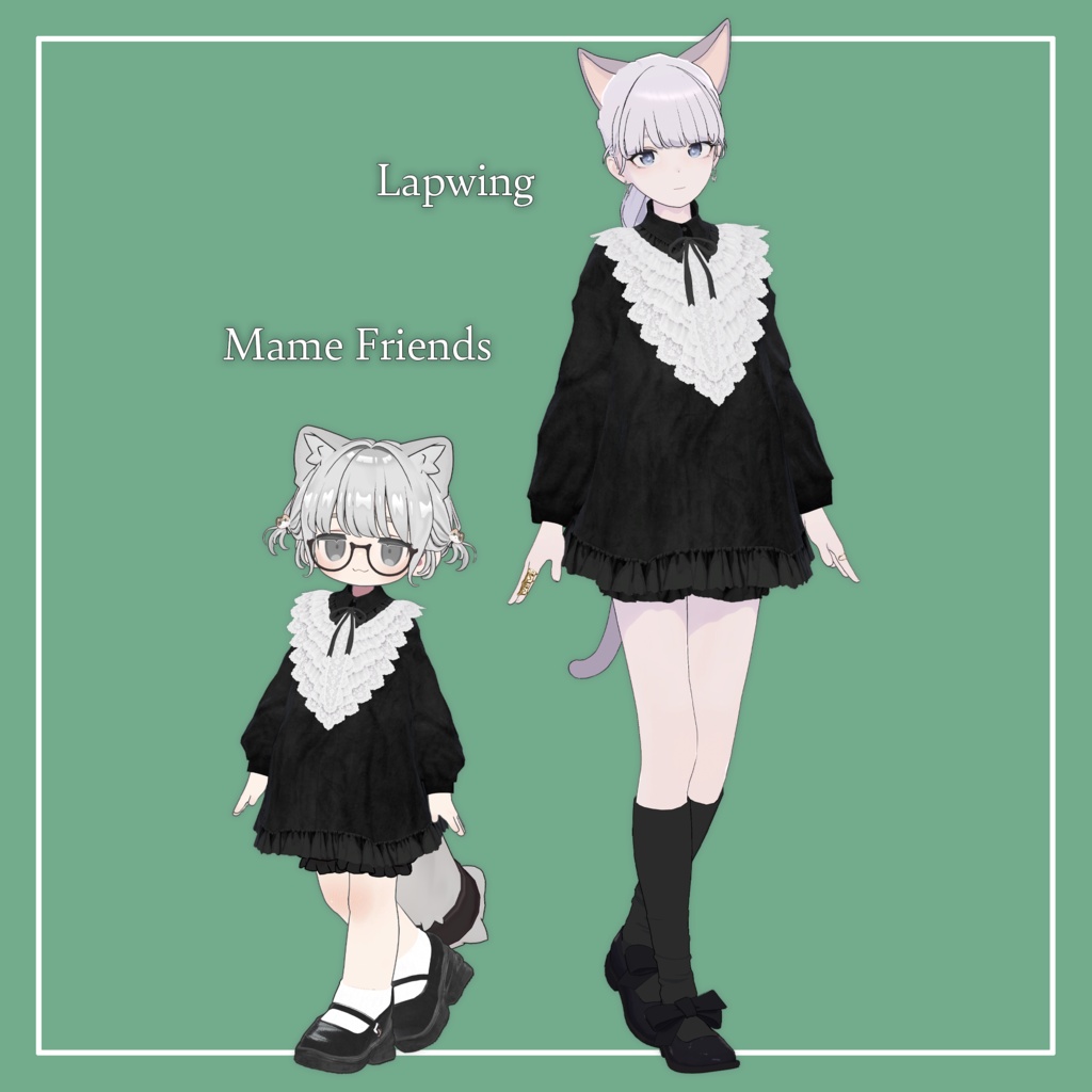 【VRChat】3アバター対応 LaceFrills Onepiece(MA対応)
