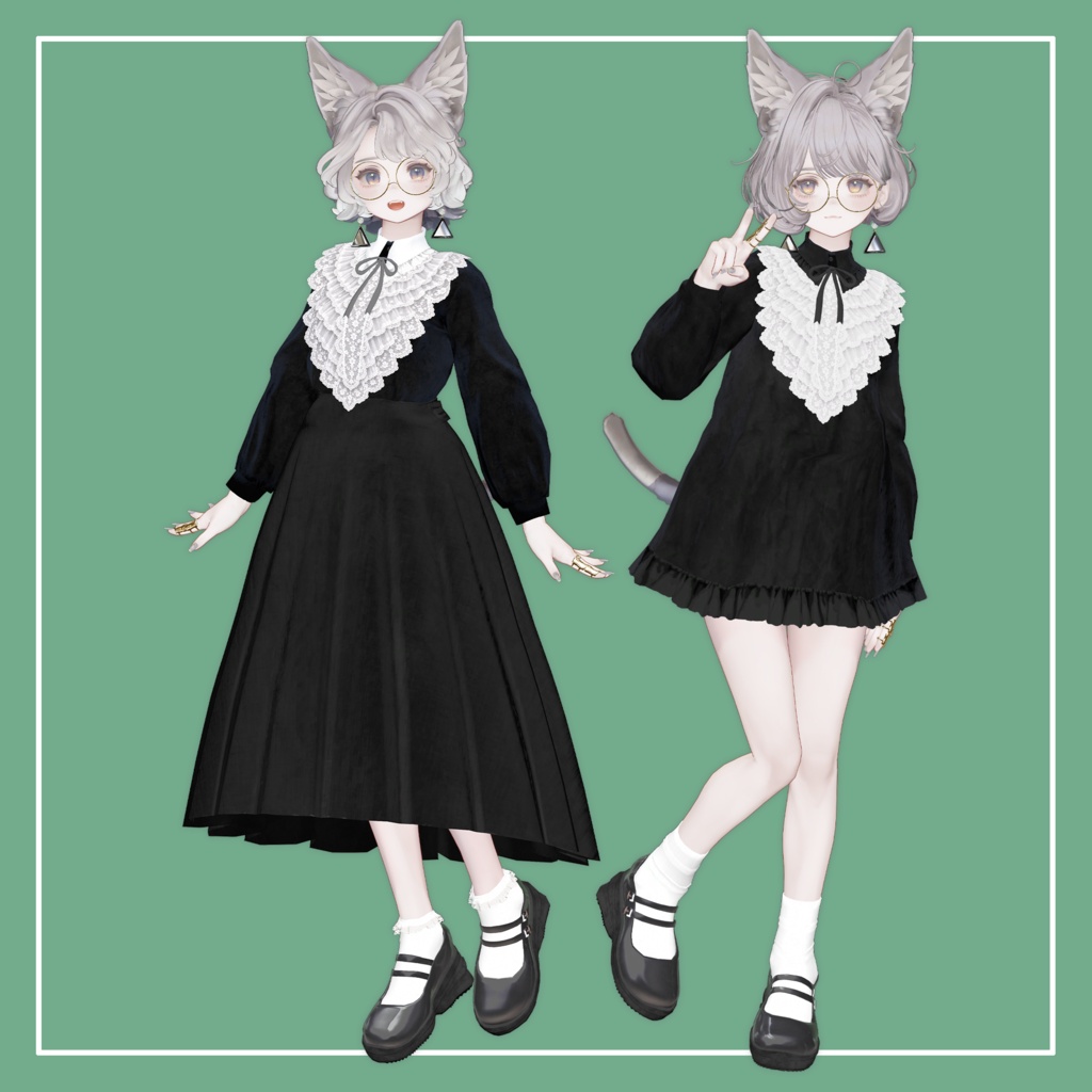 【VRChat】Marycia専用 LaceFrills Onepiece(MA対応)