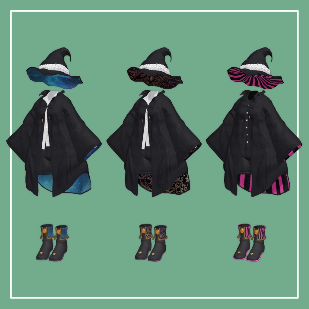 【VRChat】Marycia専用 Witch Costume(MA対応)