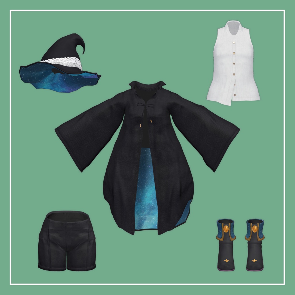 【VRChat】Marycia専用 Witch Costume(MA対応)