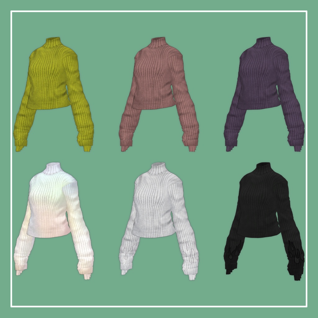 【VRChat】Lowtus専用 LongSleeve Knit(MA対応)