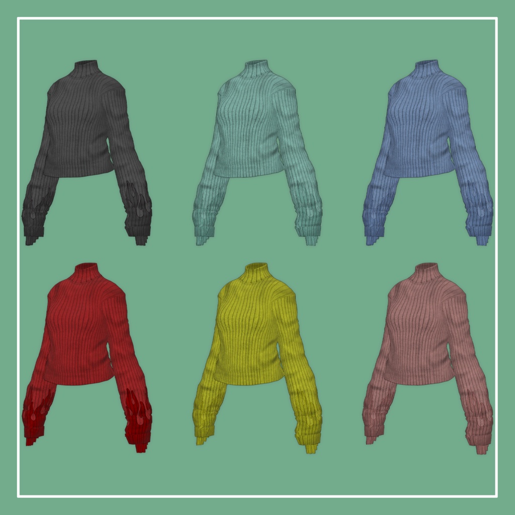 【VRChat】Lowtus専用 LongSleeve Knit(MA対応)