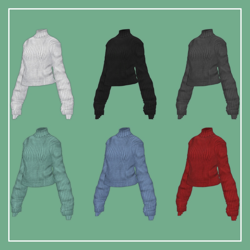 【VRChat】Lowtus専用 LongSleeve Knit(MA対応)