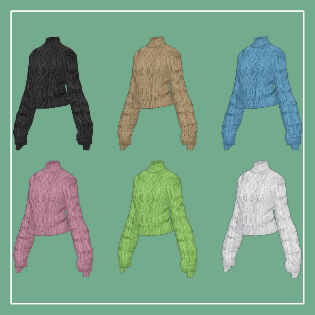 【VRChat】Lowtus専用 LongSleeve Knit(MA対応)