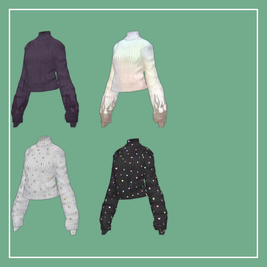 【VRChat】Lowtus専用 LongSleeve Knit(MA対応)