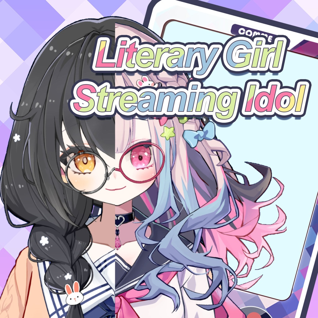 [Live2Dモデル ]The Literary Girl Turns Out to Be a Streaming Idol