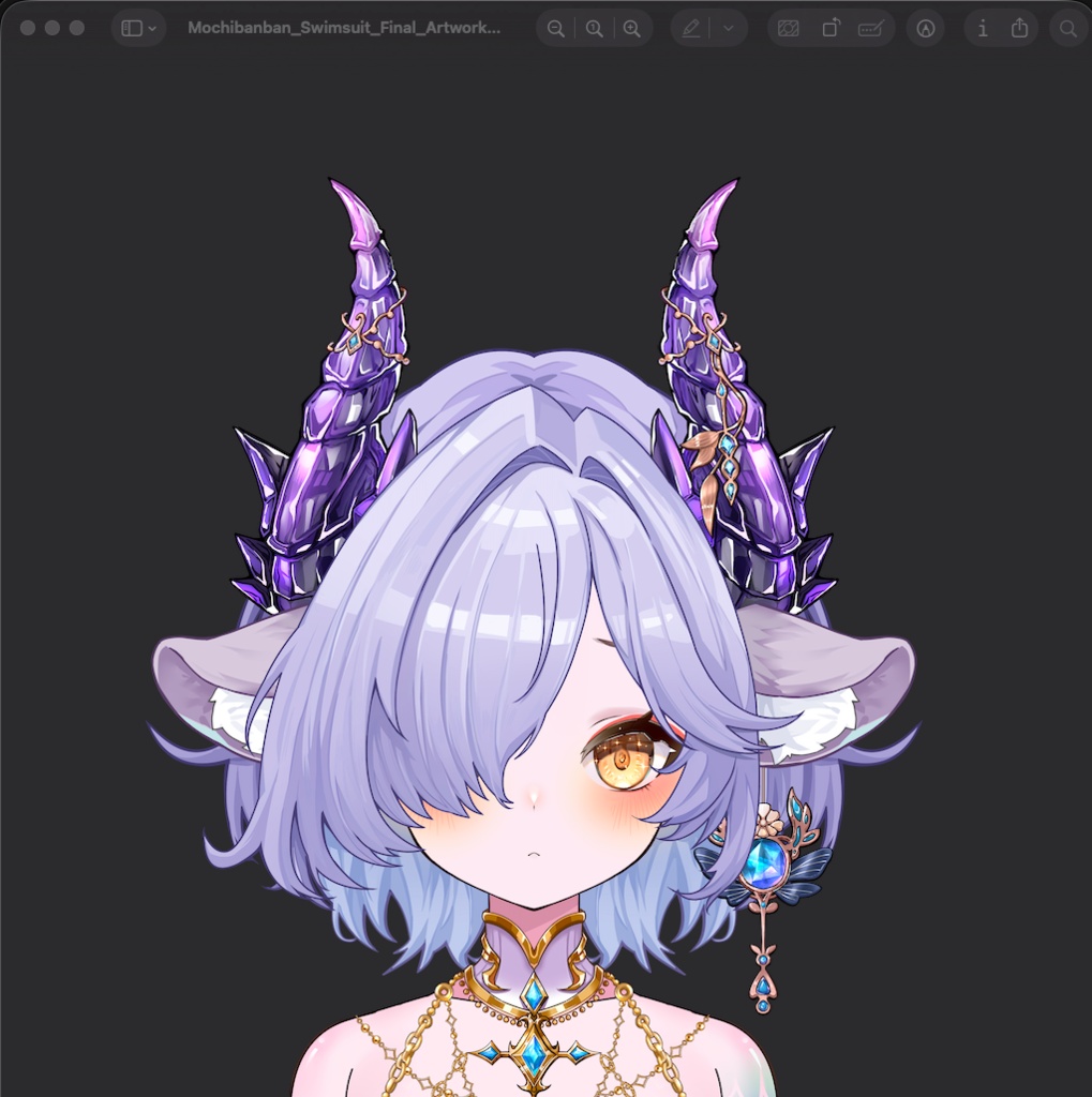Mochibanban Swimsuit Live2D Modeling (Stage 3)