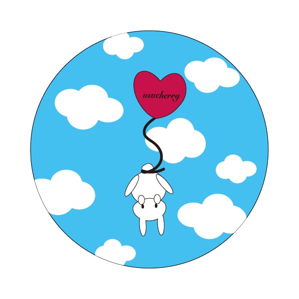 浮かぶうさぎ♡SNS用アイコン
