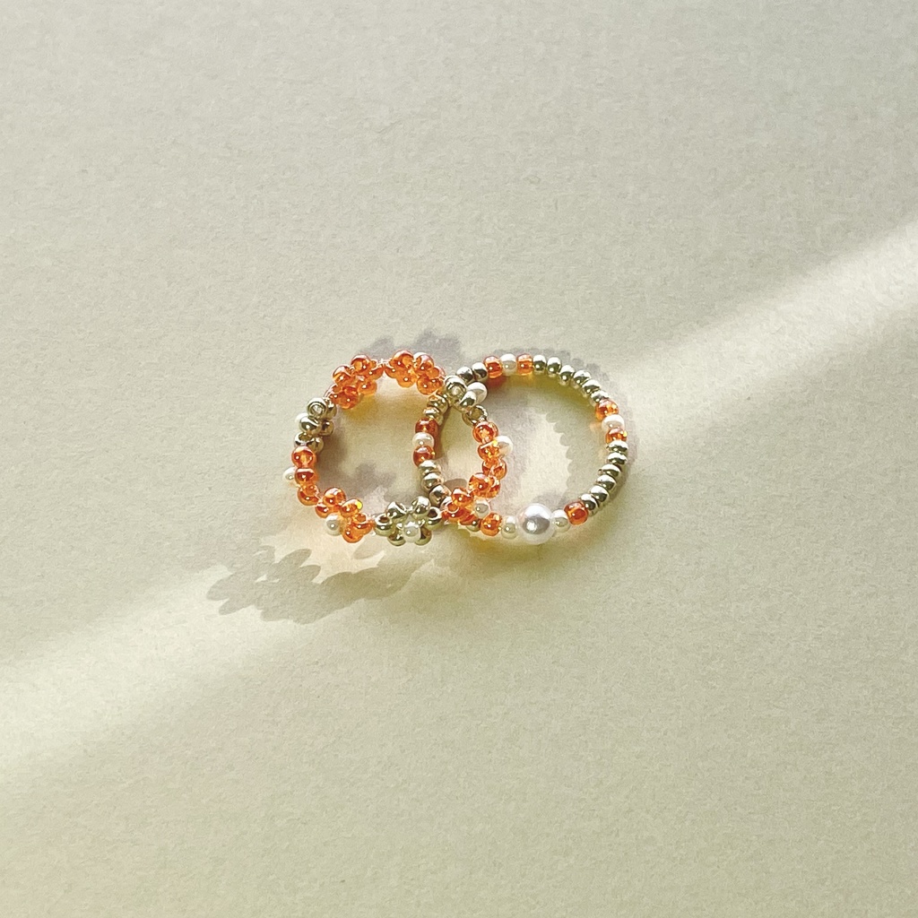 ビーズリング　フラワー　05