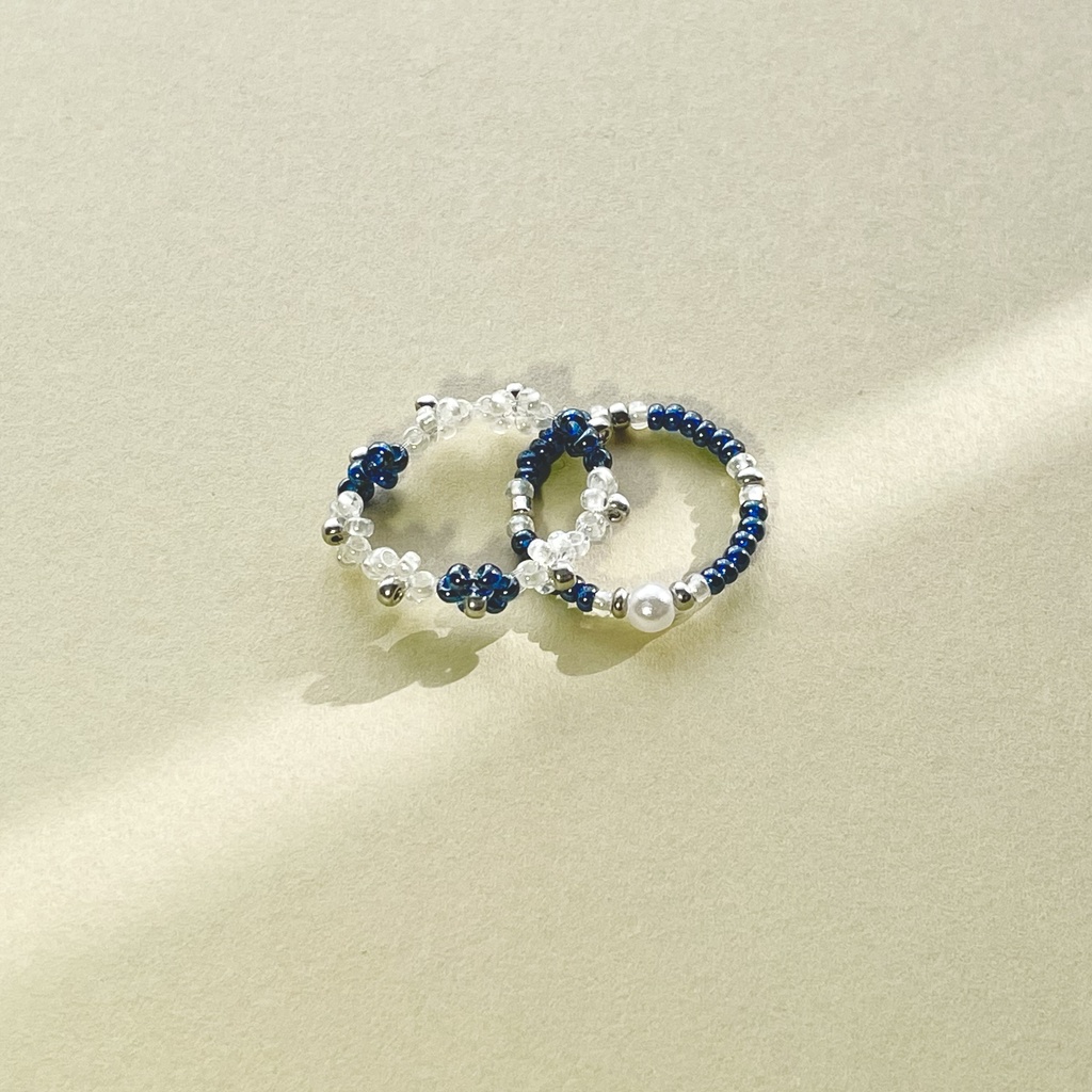 ビーズリング　フラワー　04