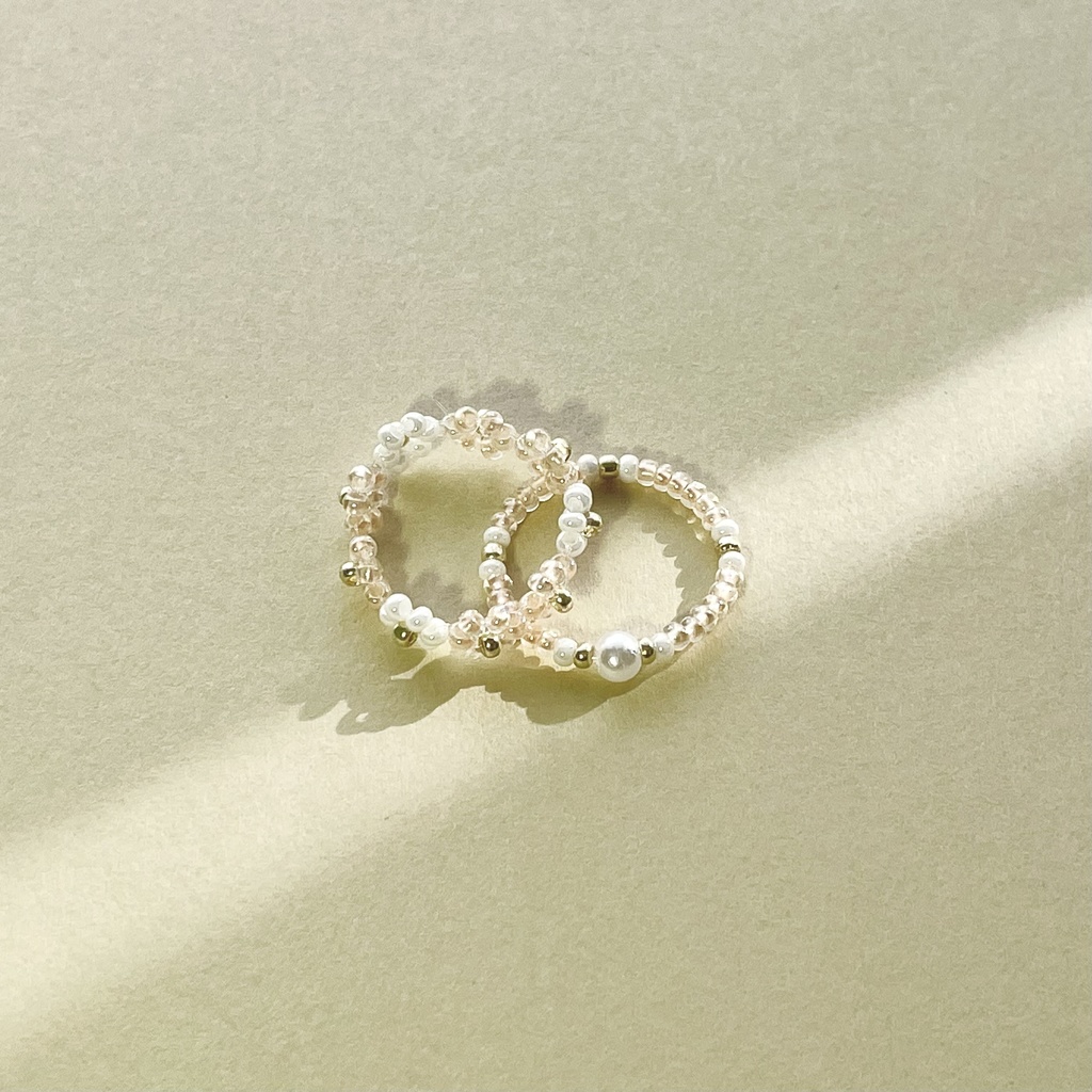 ビーズリング　フラワー　02