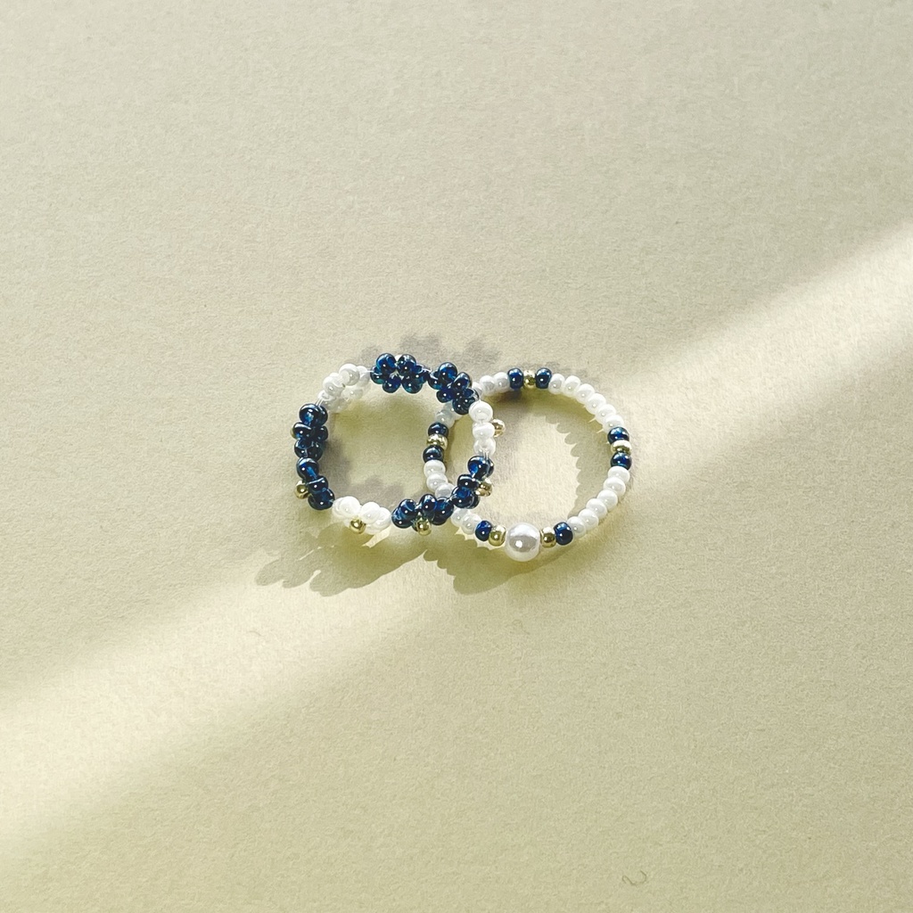 ビーズリング　フラワー　01