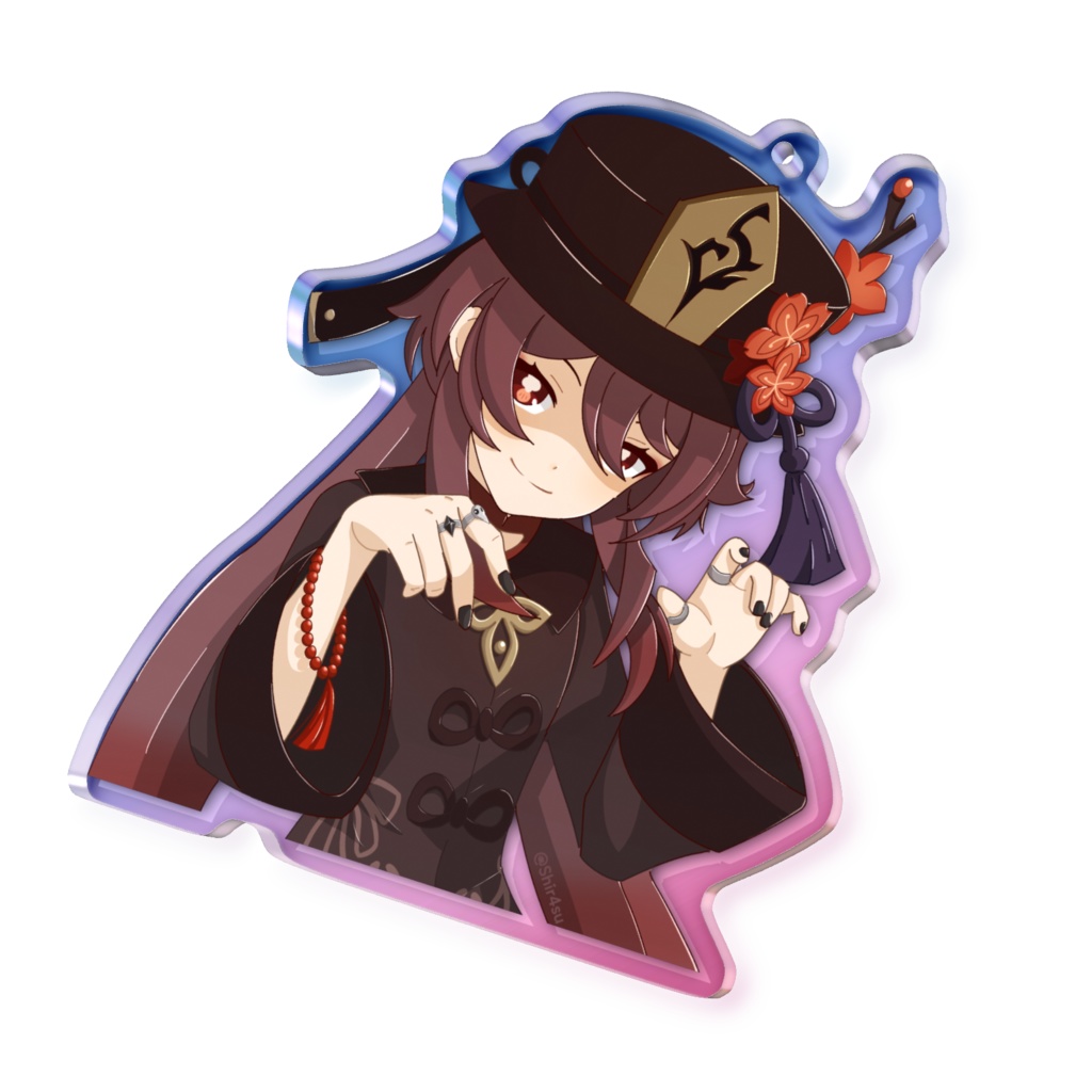 ふーたおアクキー（オーロラ）