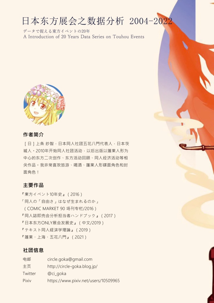 日本東方展会之数据分析2004-2022