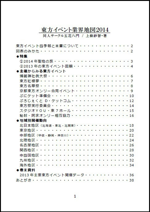 【無料DL】東方イベント業界地図2014