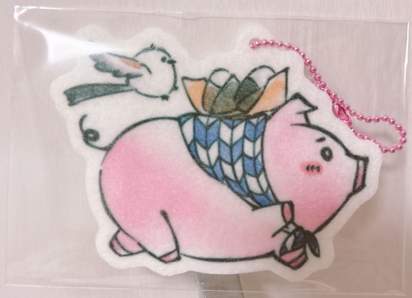 フェルトキーホルダー　おむすびピグレット
