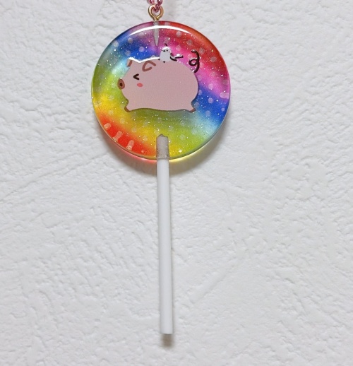 ピグレット　ペロキャンキーホルダー