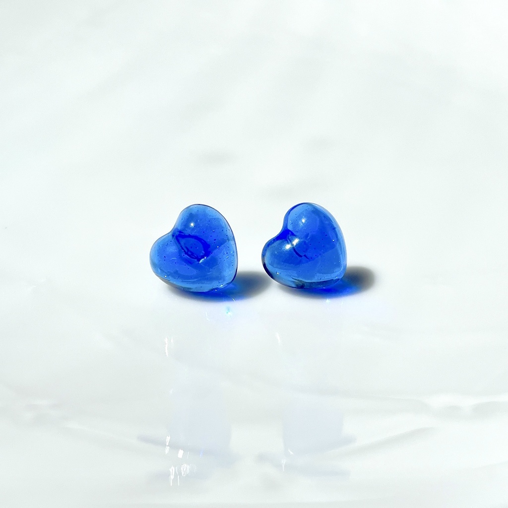 【ピュア】 クリアカラー 5種 ハート レディース ピアス ネックレス セット