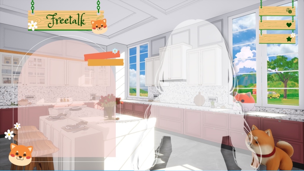 Shiba Kitchen 柴犬キッチン|背景画像セット【Vtuberさん向け】