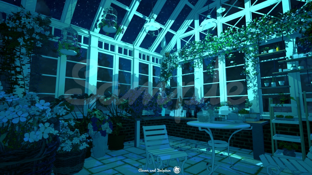 Greenhouse|背景画像セット【Vtuberさん向け】