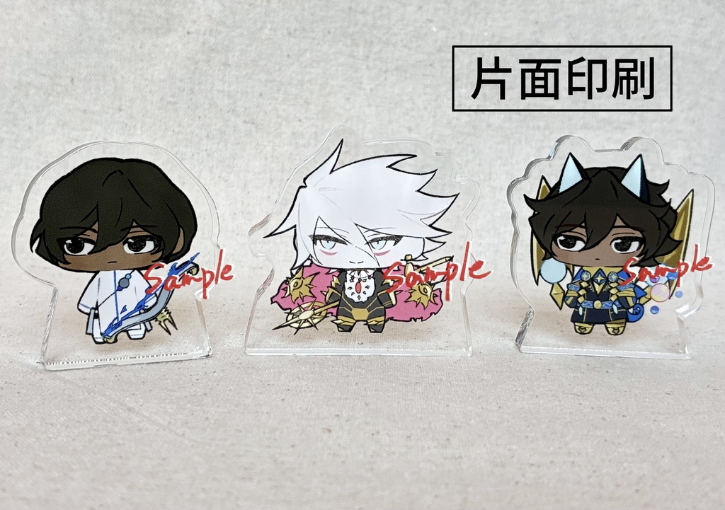 自立ミニアクスタセット（片面印刷）