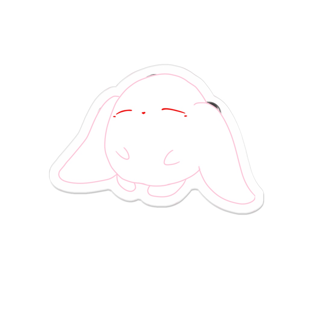 らぴぃのアクリルバッジ