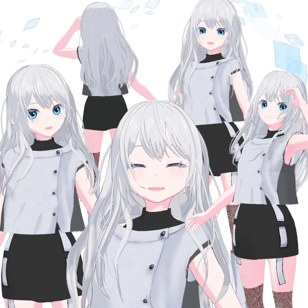 VRMモデル|SpringSnow|無料版