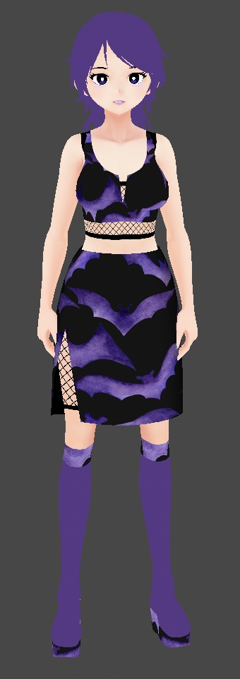 Punk Goth Clothing Set