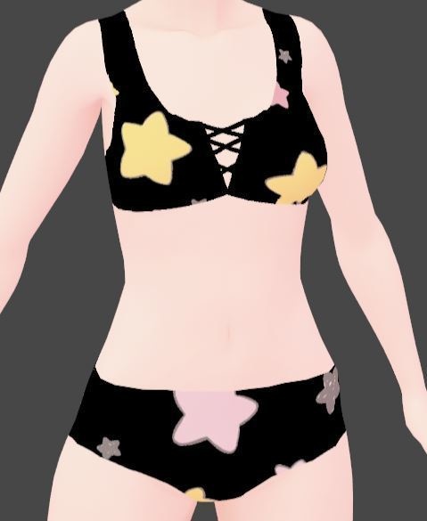 Star Pattened Swim Suit