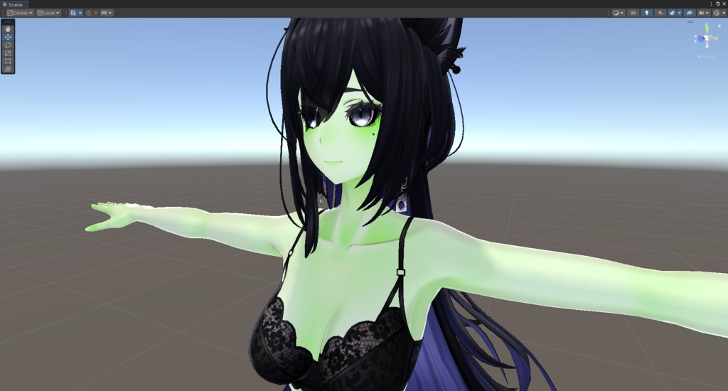 「FREE」 ラシューシャ緑肌Texture