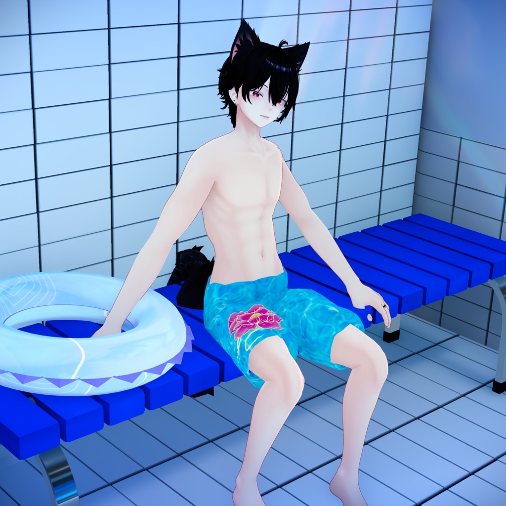 【MA対応ギミック】grabして固定できる浮き輪【四色セット】