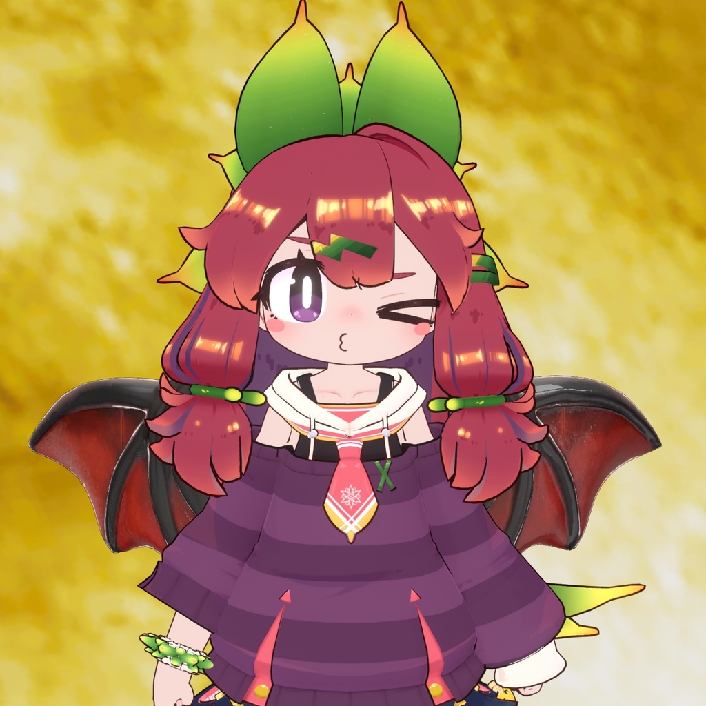 【MA対応14アバター】ぽんっとデビルウィング【感謝企画】