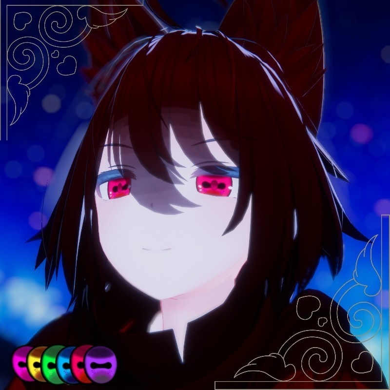 【リリースセール】人外eye texture【6色セット / 複数アバター対応】