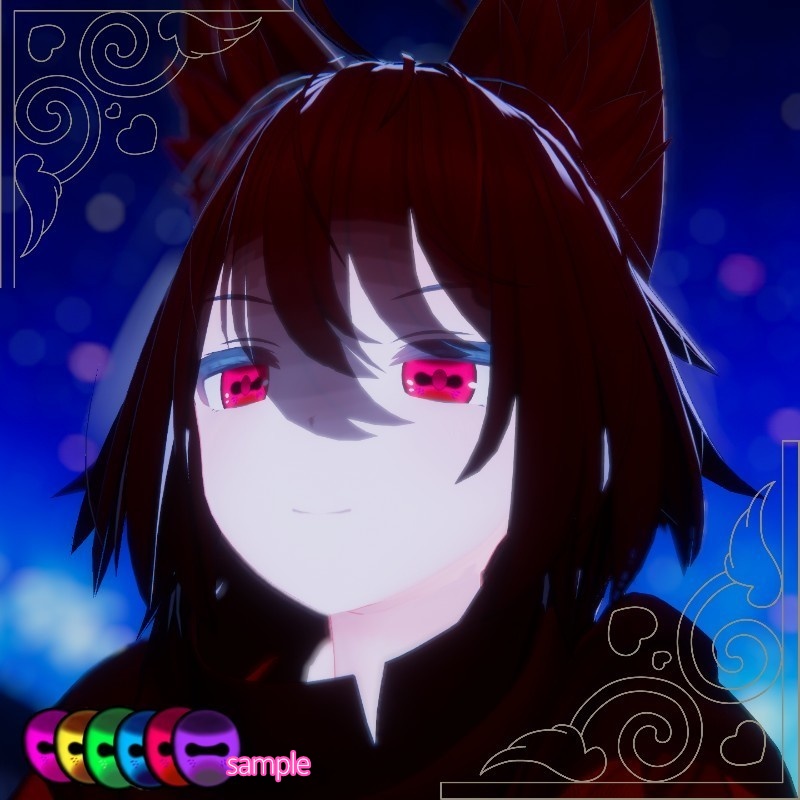 【7アバター対応】人外eye 【6色セット / 複数アバター対応】