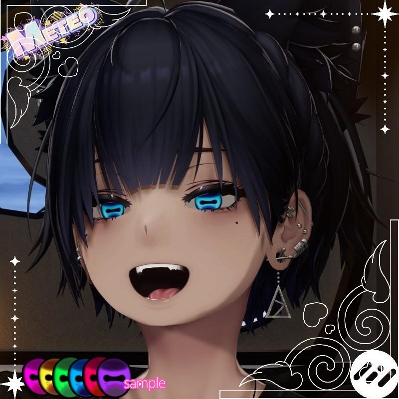 【7アバター対応】人外eye 【6色セット / 複数アバター対応】