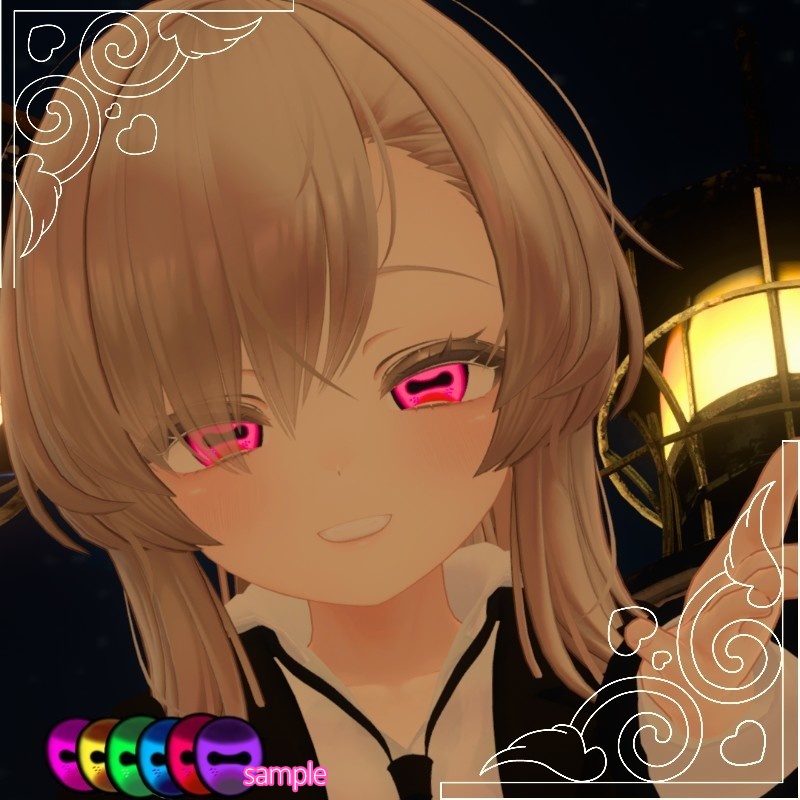 【7アバター対応】人外eye 【6色セット / 複数アバター対応】