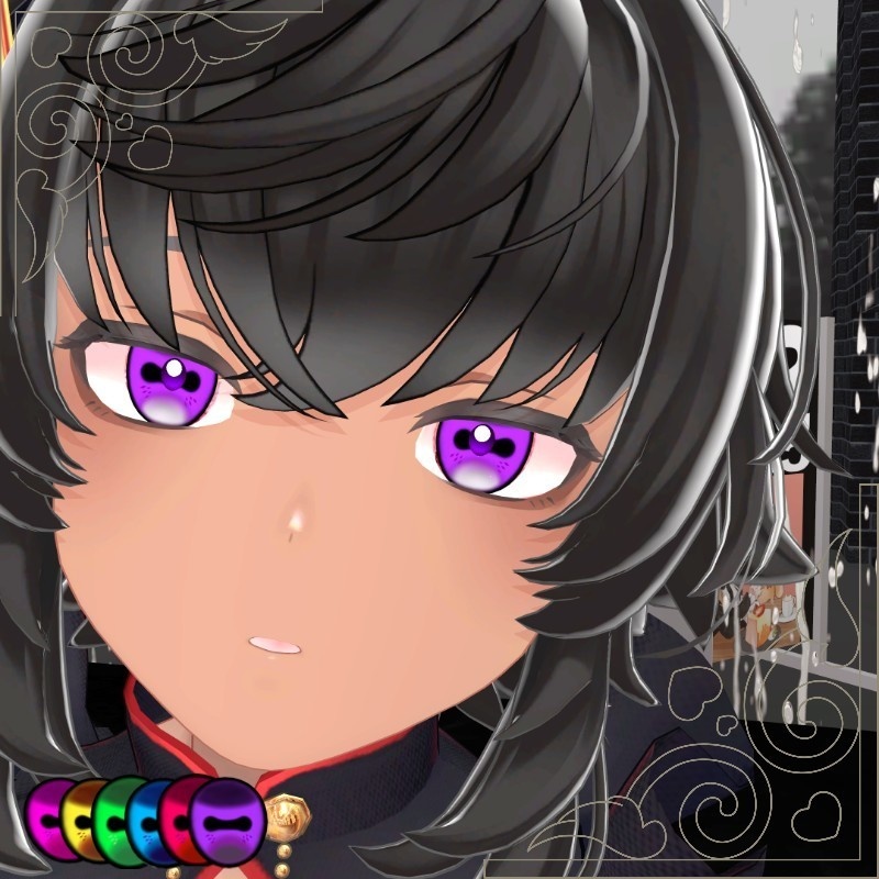 【リリースセール】人外eye texture【6色セット / 複数アバター対応】