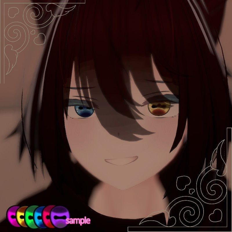 【7アバター対応】人外eye 【6色セット / 複数アバター対応】