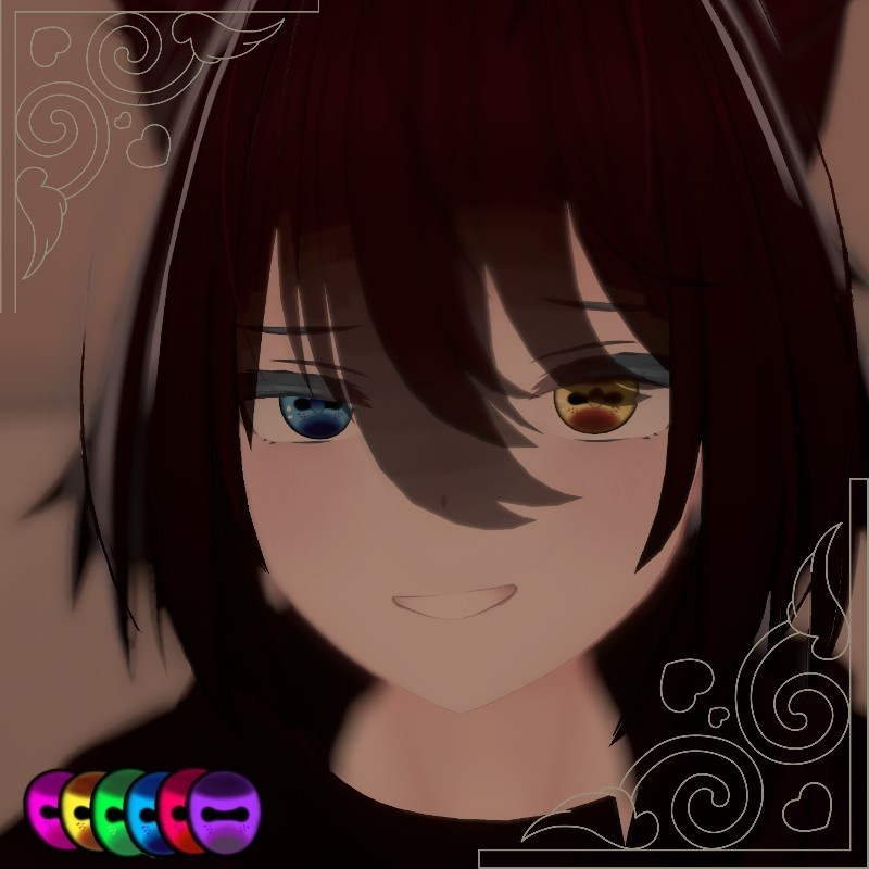 【リリースセール】人外eye texture【6色セット / 複数アバター対応】